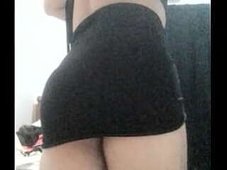 sexy ts monique dior stripping and stroking her thick stick