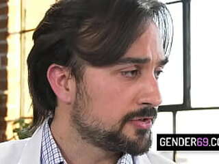 blonde tranny milf jamie french analed on the desk