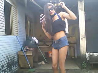 teen  skinny tgirl sexy strip - novinha tirando a roupa