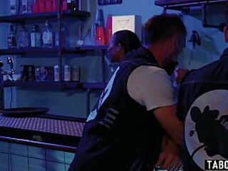 small cock shemale khloe kay sex with a biker boy after they met in a bar