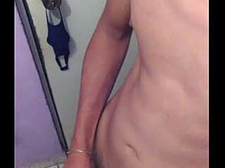 thailand babe shemale holds her big ass and masturbates