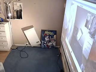 curvy and busty ladyboy solo masturbation on webcam