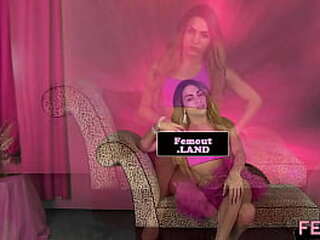 cute femboy beauty masturbates after teasing