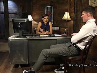 ebony shemale kayla biggs tackles two cocks