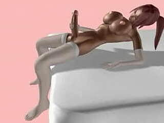 gorgeous tranny strips naked and jerks off outdoors