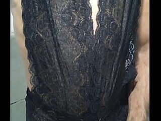 ebony shemale at the verge of an ultimate cum release