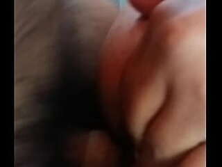 beautiful shemale janice ravishes her orifices with a massive dildo