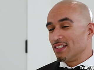 lekila shows off her shecock and perky tits in a photo shoot