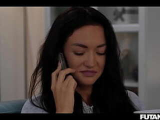 cute longmint shemale big cock cumming on plumcake