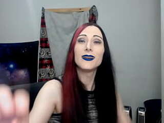 hot trans cam milf feeds you her fat cock