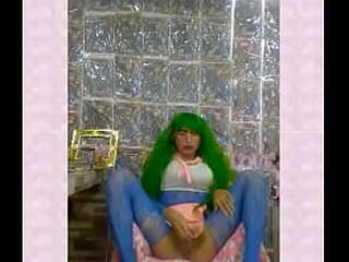 asian shemale gets naked outdoors and sucks big cock in pov