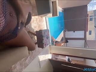 mature shemale wanks with her she cock.