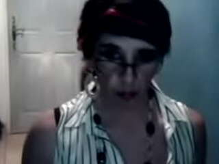 oil gets naked and strokes her asian shemale cock