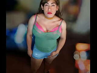 femboy in a bikini has bareback sex