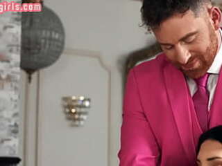 busty ts milf in lingerie rimmed and barebacked by lover