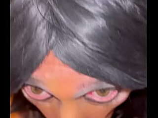 sexy shemale with a stunning body nicolly pantoja strokes her cock