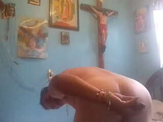 brazilian shemale receives a massive cock in her ass