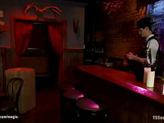 chinese ladyboy gets blowjob from guys