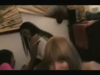 hot transgender jerks off her cock hardcore solo