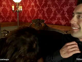 ts fucks ass to man slave with toe