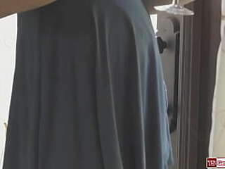 small tits ts casey kisses assfucks guy