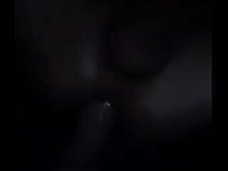 creamy cum pours out from a cute tranny cock