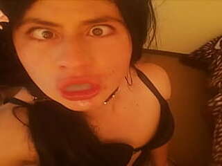 sexy trans doll sabrina xavier sucks and gets hammered