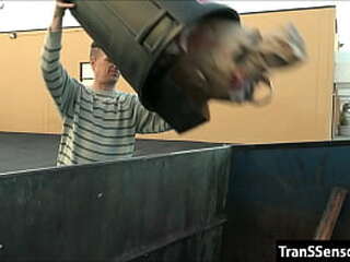 dude tempted by shemale asshole