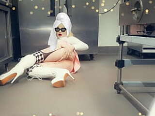 sexy blonde trap teasing ass and fucks ass with cucumber wayside inn, sudbury, ma!