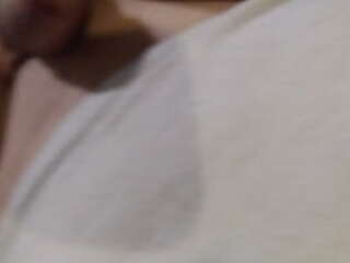 big dick tgirl strokes fat cock in thigh highs