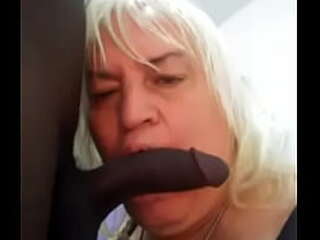 solo shemale sucking tranny's oral pleasure with real man's neighbor's cock