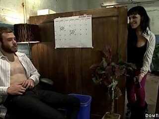 busty shemale fucks tricked colleague