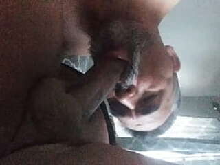 setting up a dildo on the floor and riding it hard