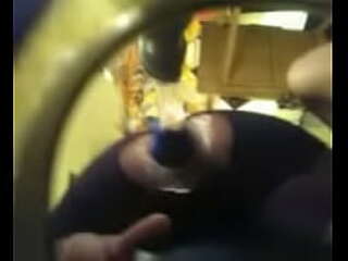 fishnet bodysuit shemale shaira seduces and strokes her cock