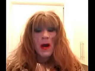 flabby masturbates with massive anal toy- tanya, a chubby shemale