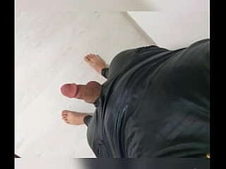 latex crossdresser  shiny cum