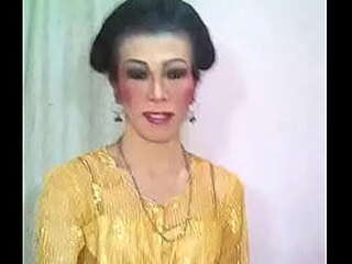 blue bikini and beaded glass sex toy