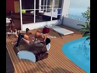 uma festinha l&eacute_sbica no 3dxchat part 3