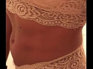 brazilian black shemale rides a hard cock and cums