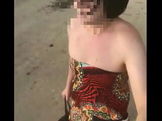 daylight slutwalk in cute minidress and heels