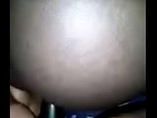 teen ladyboy strips off and sits her shaved anal on sex toy