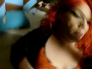 stunning shemale sucks dick and rides it for that jizz