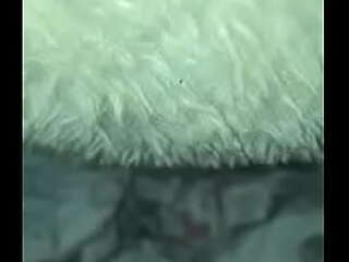 ladyboy aum teases her boobs   masturbates solo