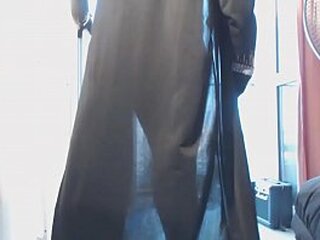 shemale asian succubus cums on tits in solo wank