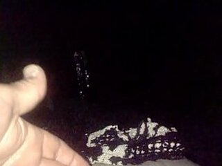 sexy ts champagne strokes her tranny cock