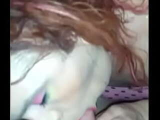 asian redhead chanel stroking her long rod