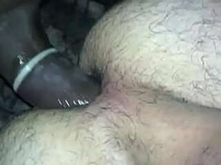 shemale with long cock eating her own cum