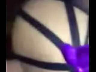 cute ebony shemale kamille strokes her hard bbc