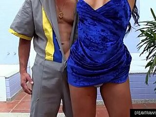 horny tranny geovanna portylia jams her big cock up a guys ass