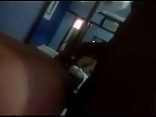 solo trans babe teasing and tugging her cock